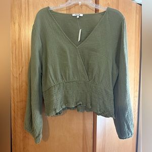 Olive Green Madewell Top